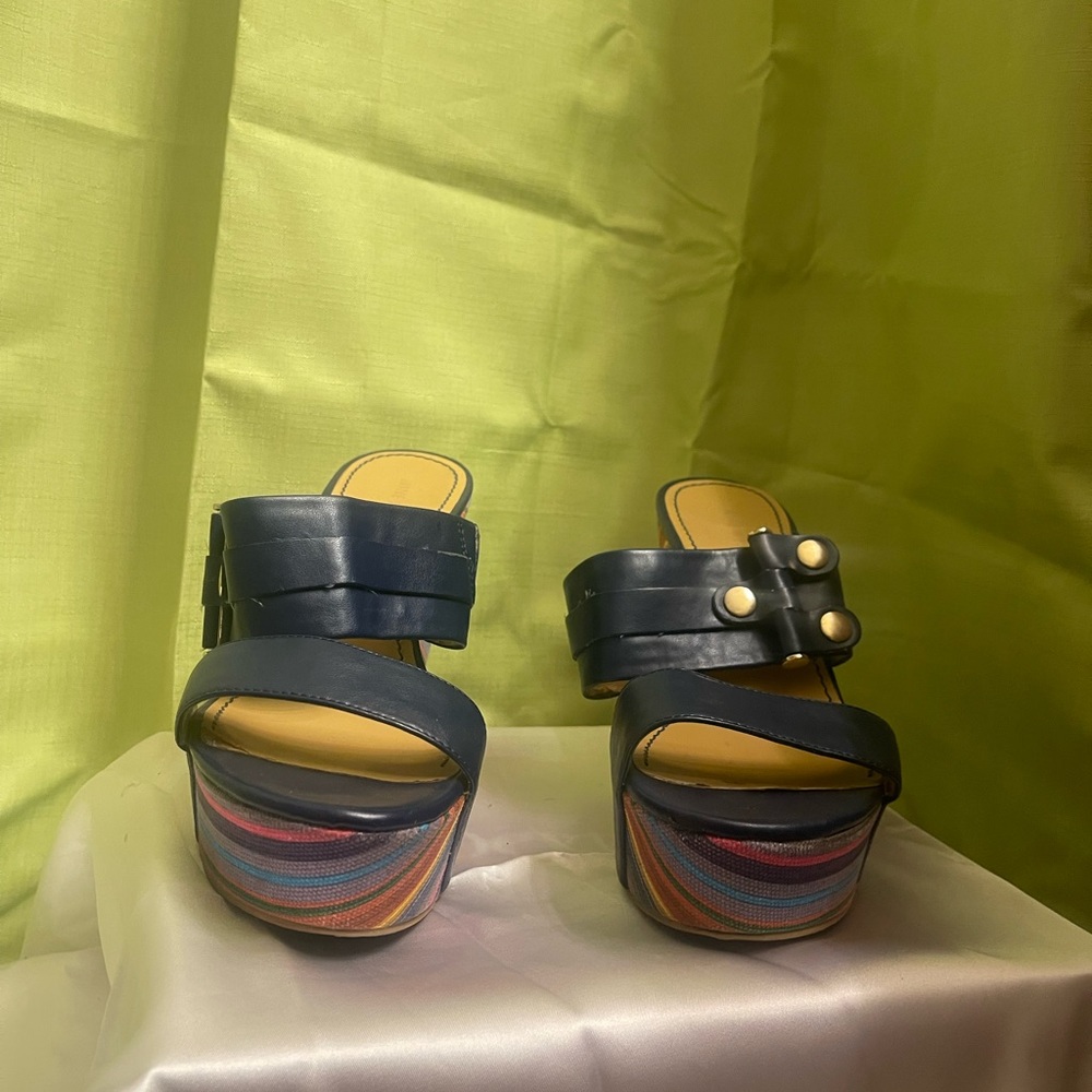 Navy blue shoe
